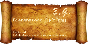 Bienenstock György névjegykártya